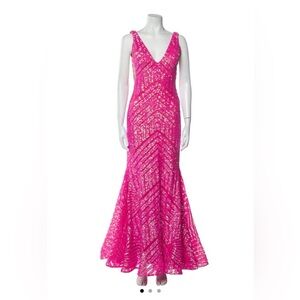 Jovani Pink Sequin Evening Gown